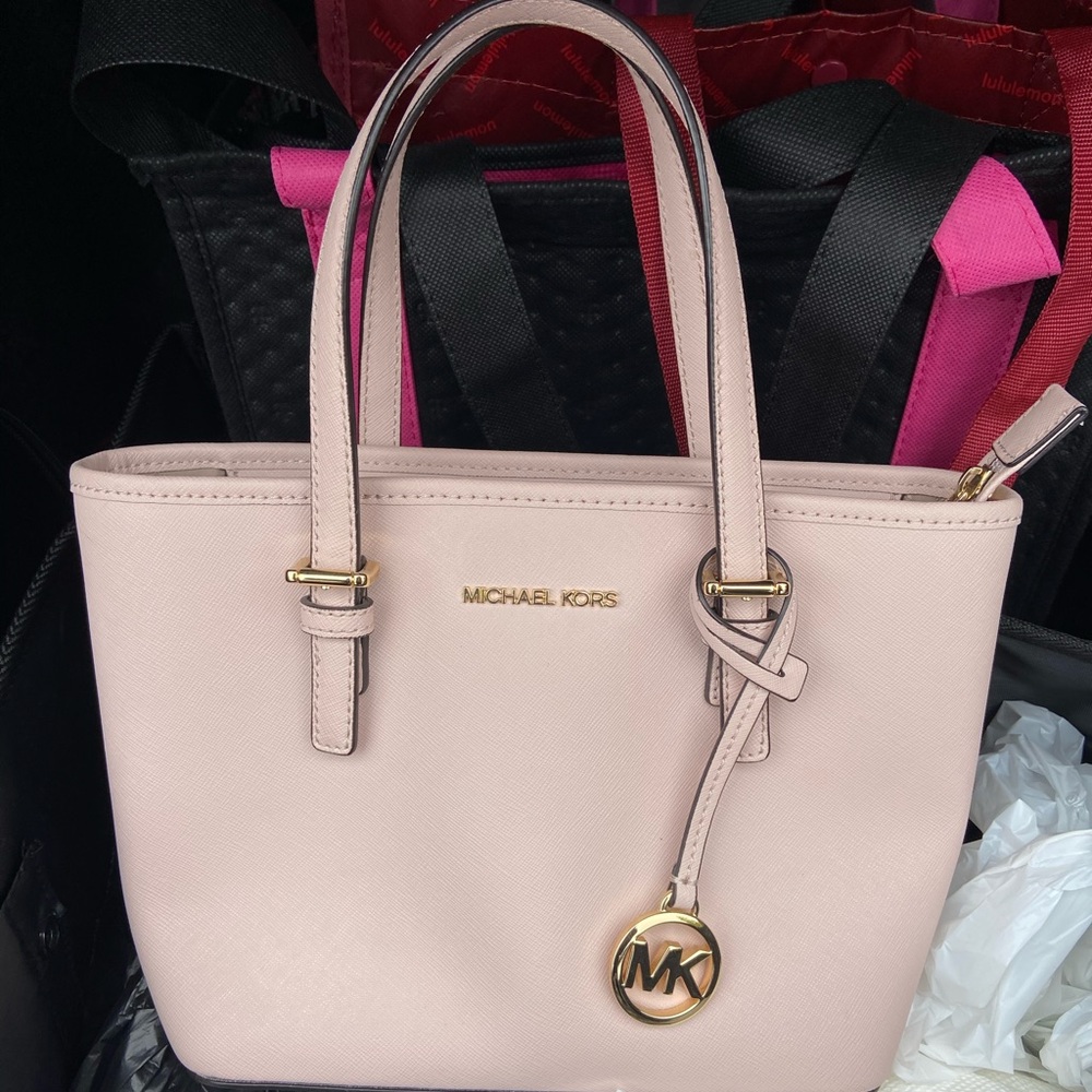 Michael Kors Pink Saffiano Leather Tote